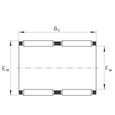 滾針及保持架組件 K60X66X33-ZW, 根據(jù) DIN 5405-1/ ISO 3030 標(biāo)準(zhǔn)，雙列
