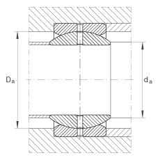 關(guān)節(jié)軸承 GE50-ZO, 根據(jù) DIN ISO 12 240-1 標準，英制尺寸，需維護